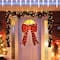 Glitzhome® 35.75"H Lighted Christmas 3D Fabric Bow Outdoor Decor
